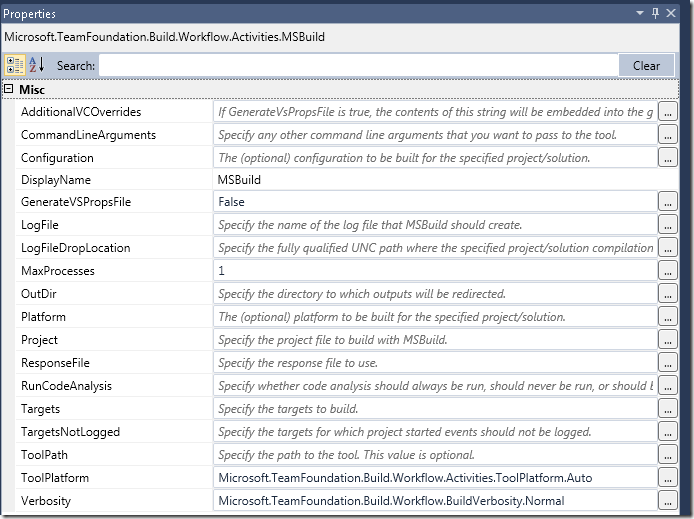 Executing legacy MSBuild scripts in TFS 2010 Build