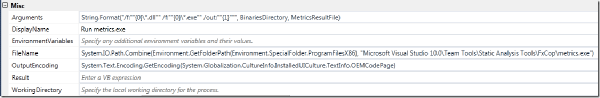 Integrating Code Metrics in TFS 2010 Build
