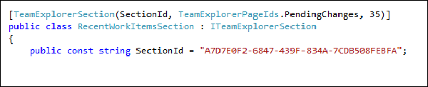 Extending Team Explorer 2012 – Associating Recent Work Items