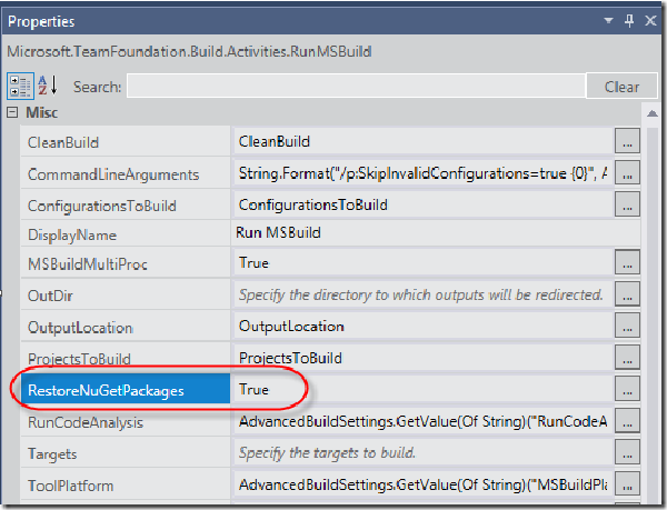 TFS Build: NuGet.exe was not found in the expected location