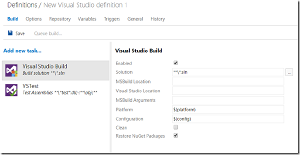 TFS Build vNext – A Preview