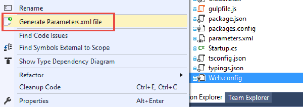 Using Web Deploy in Visual Studio Team Services Release Management